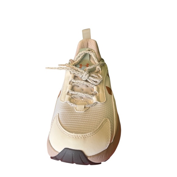 NWB-UNDER ARMOUR HOVR MEGA 2 MVMNT/WHITE-BROWN/ UNISEX SHOES/SIZE M 10.5 - W 12 main image 8